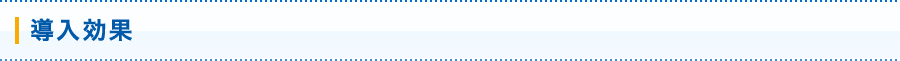 導入効果